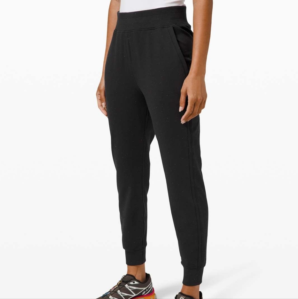 Lululemon LA Warm Down High-Rise Jogger Confetti Black Pants Rainbow Women's 8